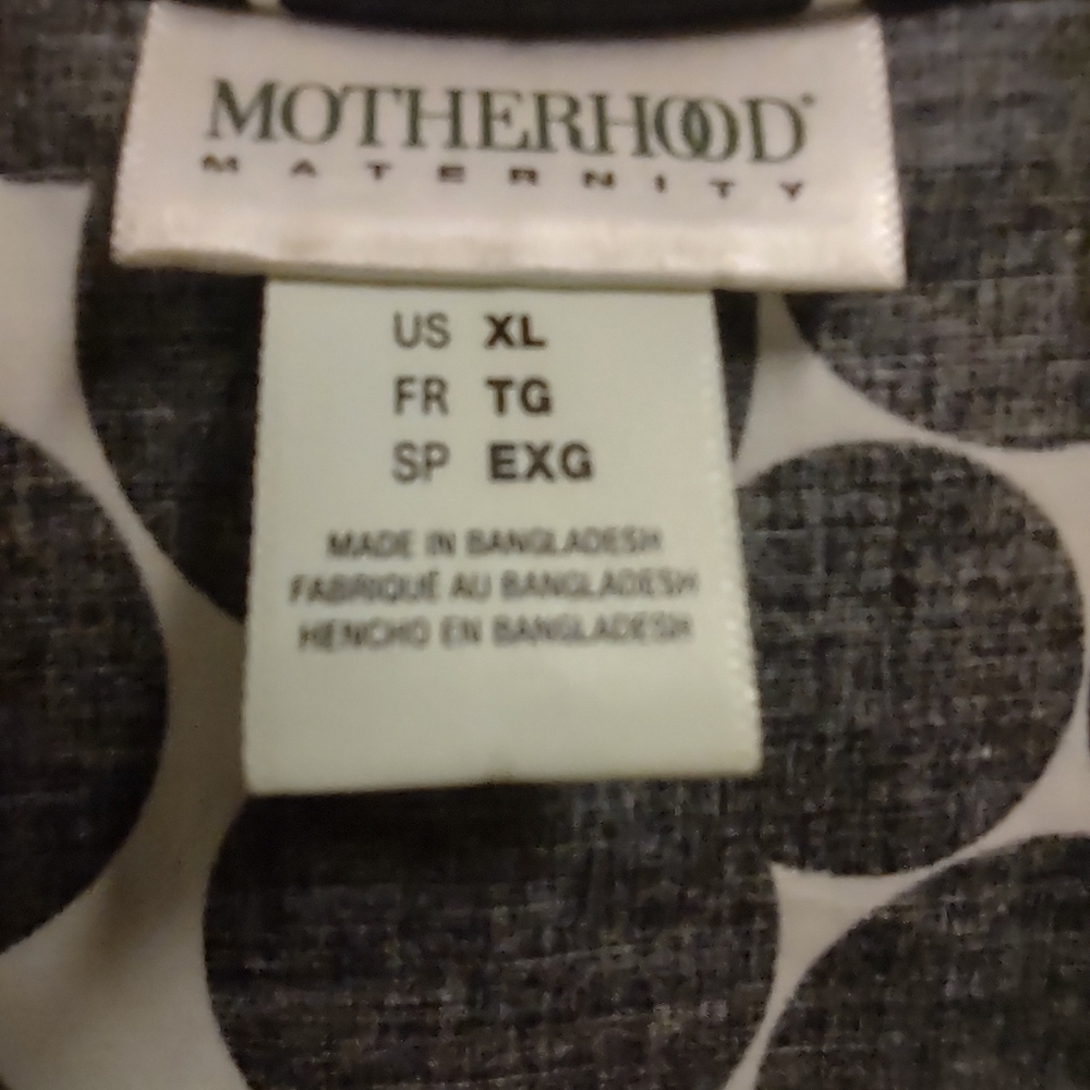 Motherhood Maternity Dress Poka Dot XL - Picture 3 of 3